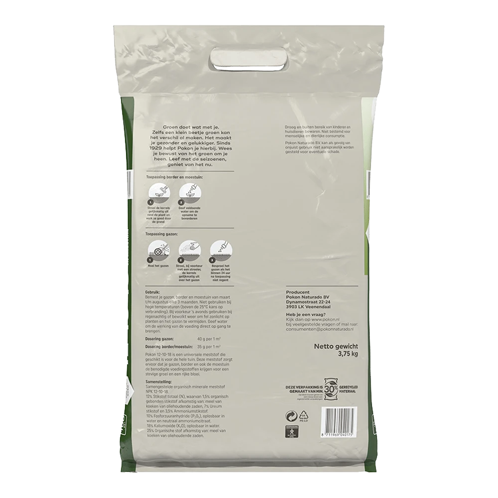 Pokon Tuinmest 12-10-18 3,75kg - Tuinplanten Voeding, Gazonmeststof - Afbeelding 2